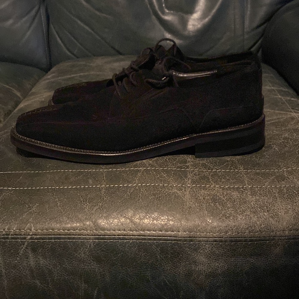 Black suede lace ups! Mezlan 11.5
